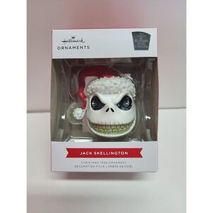 Hallmark Ornament Jack Skellington‎ Nightmare Before Christmas Head Santa Hat